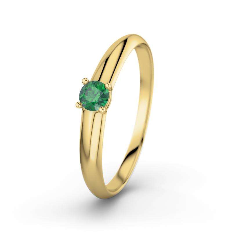 Bild von   smaragd gelbgoldring ulrikejpg | Individuelle 🎁 persönliche 🎁 personalisierte Geschenke bedruckt ▪ bestickt ▪ graviert