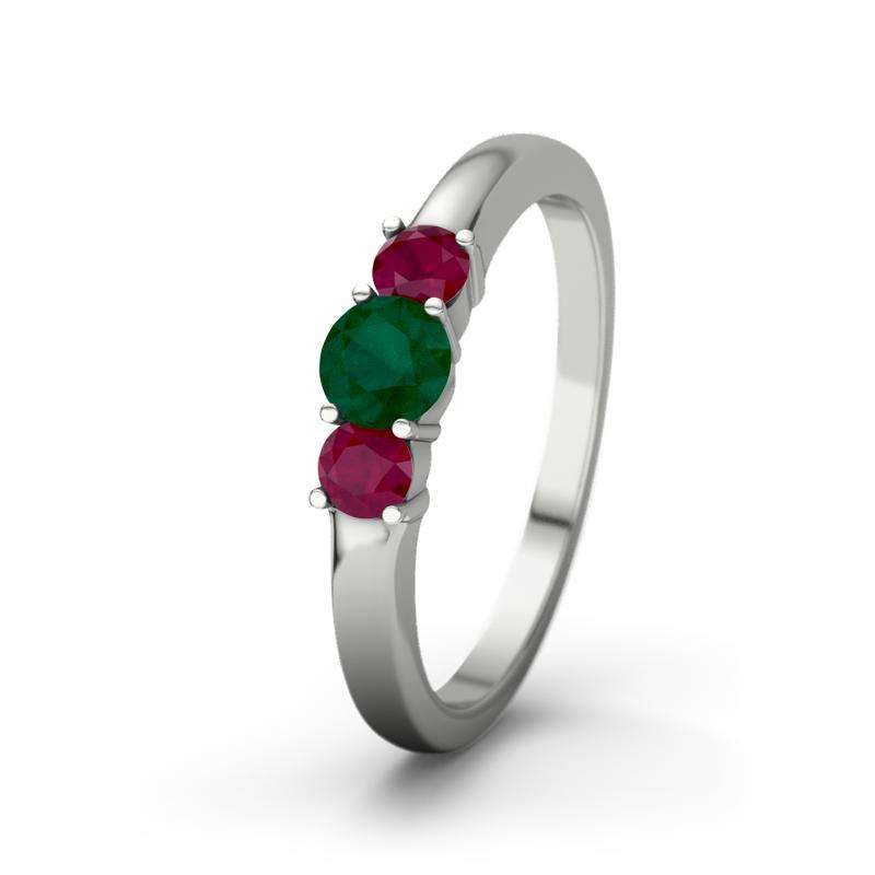 Bild von   smaragd platinumring roubyjpg | Individuelle 🎁 persönliche 🎁 personalisierte Geschenke bedruckt ▪ bestickt ▪ graviert