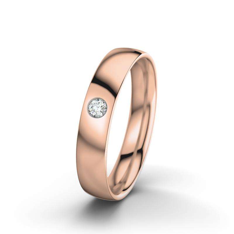 Bild von   diamant rotgold poliertring jujpg | Individuelle 🎁 persönliche 🎁 personalisierte Geschenke bedruckt ▪ bestickt ▪ graviert