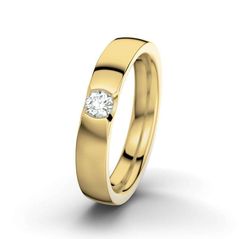 Bild von   diamant gelbgold poliertring mjpg | Individuelle 🎁 persönliche 🎁 personalisierte Geschenke bedruckt ▪ bestickt ▪ graviert