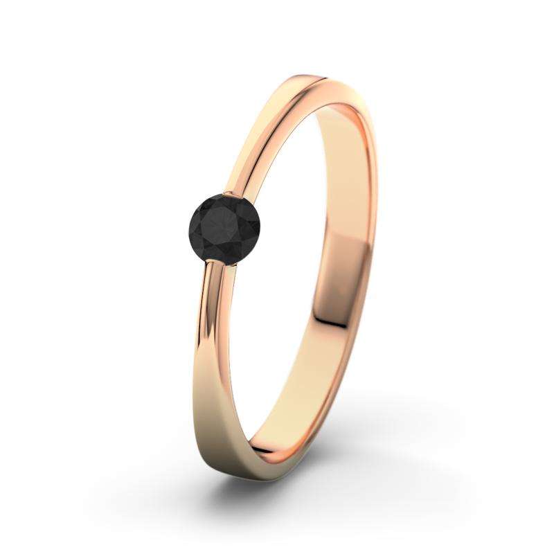 Bild von   diamant schwarz rotgoldring majpg | Individuelle 🎁 persönliche 🎁 personalisierte Geschenke bedruckt ▪ bestickt ▪ graviert