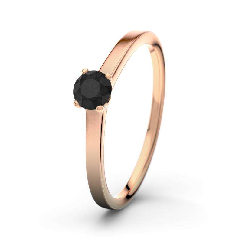 Bild von   diamant schwarz rotgoldring jejpg | Individuelle 🎁 persönliche 🎁 personalisierte Geschenke bedruckt ▪ bestickt ▪ graviert