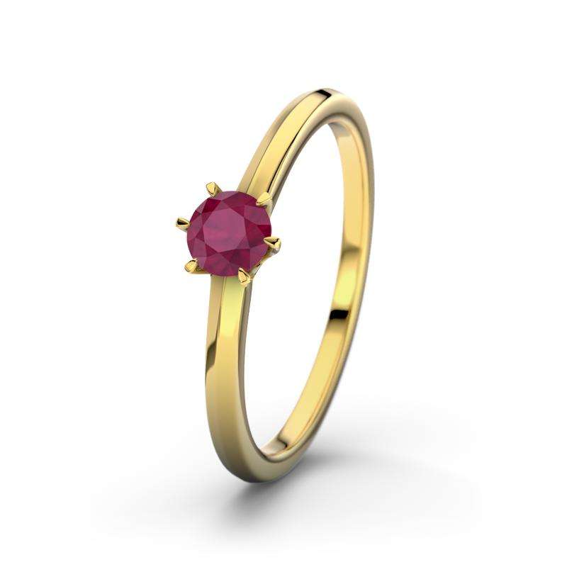 Bild von   rubin gelbgoldring cordobajpg | Individuelle 🎁 persönliche 🎁 personalisierte Geschenke bedruckt ▪ bestickt ▪ graviert