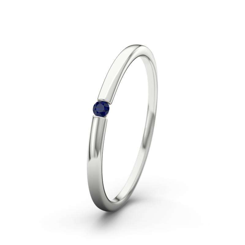 Bild von   blauer saphir weissgoldring lajpg | Individuelle 🎁 persönliche 🎁 personalisierte Geschenke bedruckt ▪ bestickt ▪ graviert