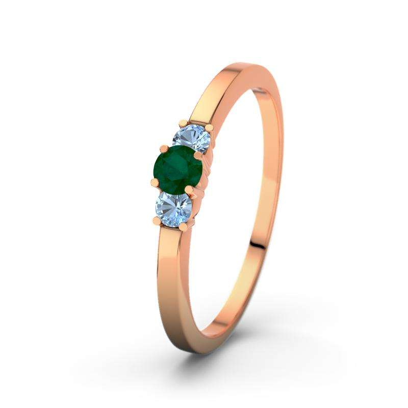 Bild von   smaragd rotgoldring shannonjpg | Individuelle 🎁 persönliche 🎁 personalisierte Geschenke bedruckt ▪ bestickt ▪ graviert