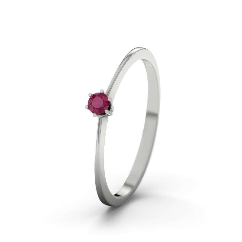 Bild von   rubin weissgoldring curacaojpg | Individuelle 🎁 persönliche 🎁 personalisierte Geschenke bedruckt ▪ bestickt ▪ graviert