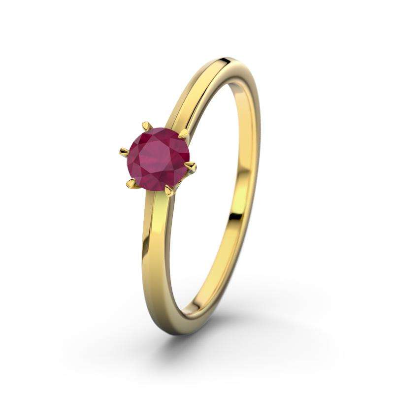 Bild von   rubin gelbgoldring san antoniojpg | Individuelle 🎁 persönliche 🎁 personalisierte Geschenke bedruckt ▪ bestickt ▪ graviert
