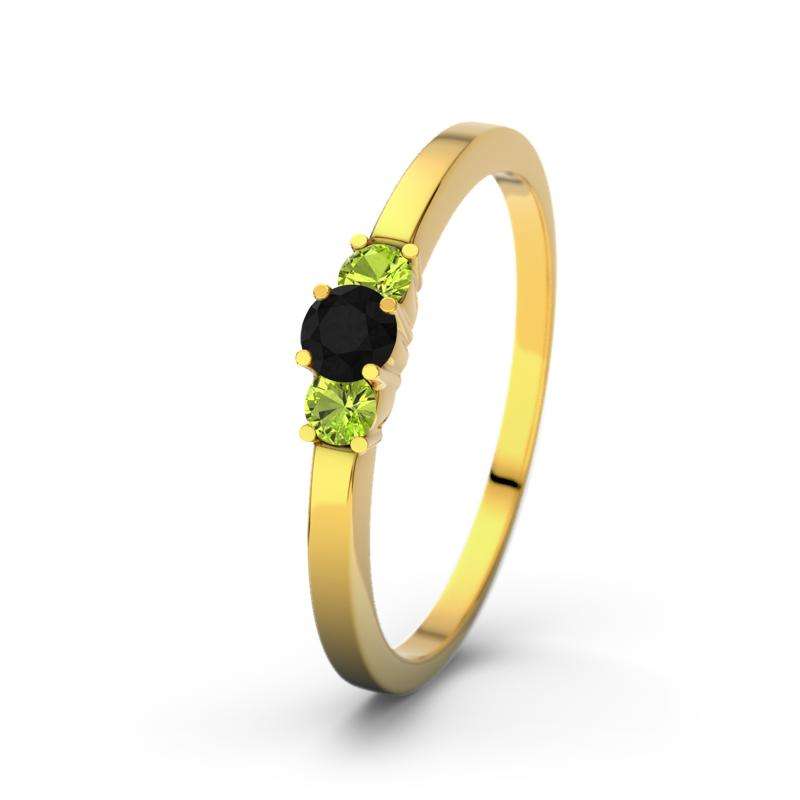 Bild von   diamant schwarz gelbgoldring sjpg | Individuelle 🎁 persönliche 🎁 personalisierte Geschenke bedruckt ▪ bestickt ▪ graviert