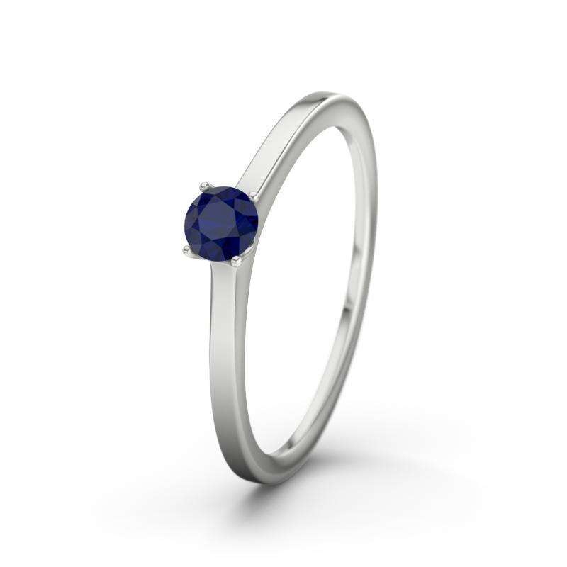 Bild von   blauer saphir weissgoldring lajpg | Individuelle 🎁 persönliche 🎁 personalisierte Geschenke bedruckt ▪ bestickt ▪ graviert