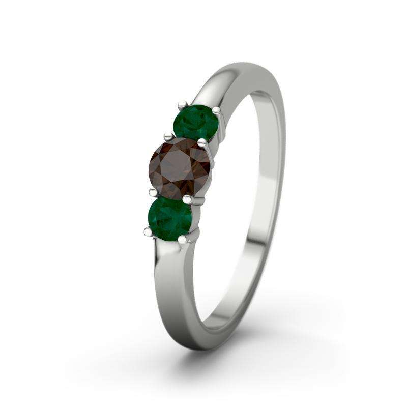Bild von   rauchquarz platinumring roubyjpg | Individuelle 🎁 persönliche 🎁 personalisierte Geschenke bedruckt ▪ bestickt ▪ graviert