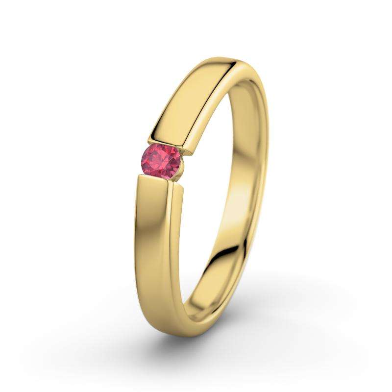 Bild von   rubin gelbgoldring beate gejpg | Individuelle 🎁 persönliche 🎁 personalisierte Geschenke bedruckt ▪ bestickt ▪ graviert