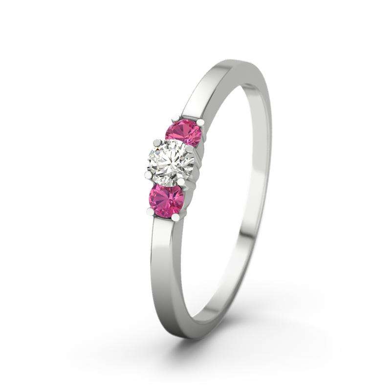 Bild von   pinker turmalin weissgoldringjpg | Individuelle 🎁 persönliche 🎁 personalisierte Geschenke bedruckt ▪ bestickt ▪ graviert