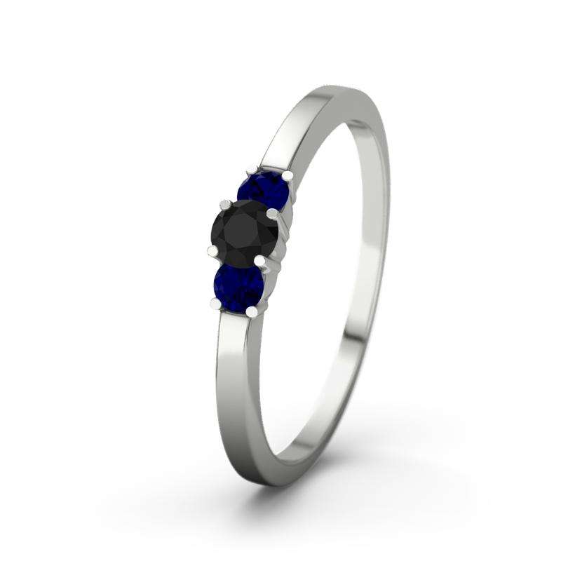 Bild von   blauer saphir platinumring shajpg | Individuelle 🎁 persönliche 🎁 personalisierte Geschenke bedruckt ▪ bestickt ▪ graviert