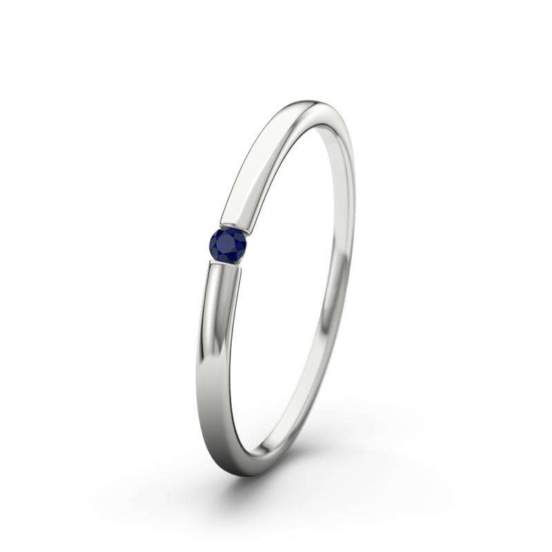 Bild von   blauer saphir platinumring laujpg | Individuelle 🎁 persönliche 🎁 personalisierte Geschenke bedruckt ▪ bestickt ▪ graviert