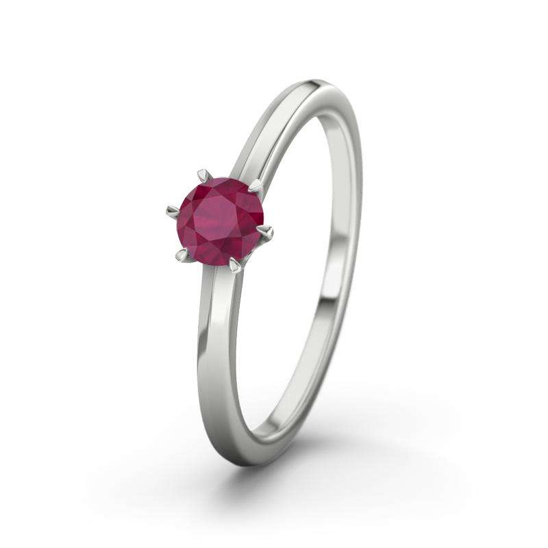 Bild von   rubin weissgoldring san antonijpg | Individuelle 🎁 persönliche 🎁 personalisierte Geschenke bedruckt ▪ bestickt ▪ graviert