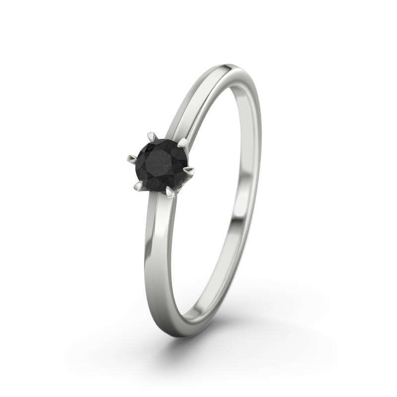 Bild von   diamant schwarz weissgoldringjpg | Individuelle 🎁 persönliche 🎁 personalisierte Geschenke bedruckt ▪ bestickt ▪ graviert