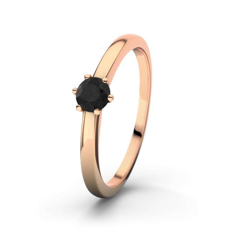 Bild von   diamant schwarz rotgoldring bijpg | Individuelle 🎁 persönliche 🎁 personalisierte Geschenke bedruckt ▪ bestickt ▪ graviert
