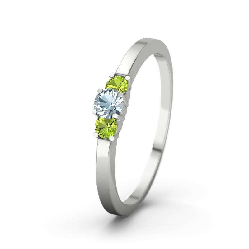 Bild von   aquamarin weissgoldring shannojpg | Individuelle 🎁 persönliche 🎁 personalisierte Geschenke bedruckt ▪ bestickt ▪ graviert