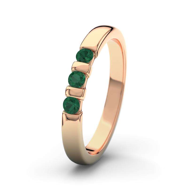 Bild von   smaragd rotgoldring melissajpg | Individuelle 🎁 persönliche 🎁 personalisierte Geschenke bedruckt ▪ bestickt ▪ graviert