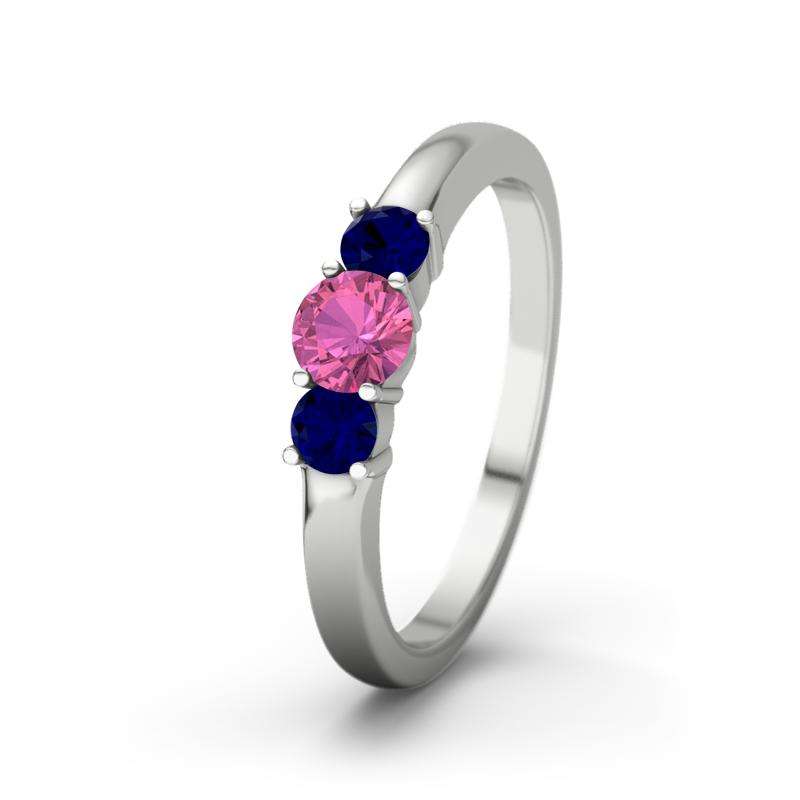 Bild von   pinker turmalin weissgoldringjpg | Individuelle 🎁 persönliche 🎁 personalisierte Geschenke bedruckt ▪ bestickt ▪ graviert