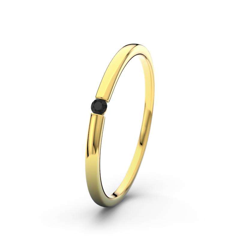 Bild von   diamant schwarz gelbgoldring ljpg | Individuelle 🎁 persönliche 🎁 personalisierte Geschenke bedruckt ▪ bestickt ▪ graviert