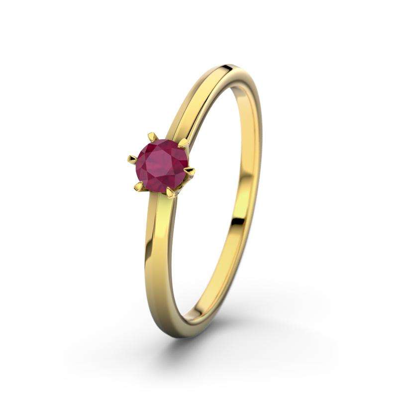 Bild von   rubin gelbgoldring meridajpg | Individuelle 🎁 persönliche 🎁 personalisierte Geschenke bedruckt ▪ bestickt ▪ graviert