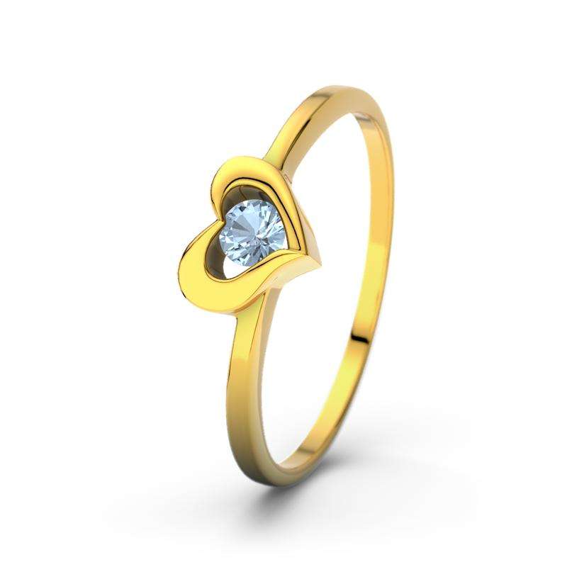 Bild von   blauer topas gelbgoldring lisajpg | Individuelle 🎁 persönliche 🎁 personalisierte Geschenke bedruckt ▪ bestickt ▪ graviert