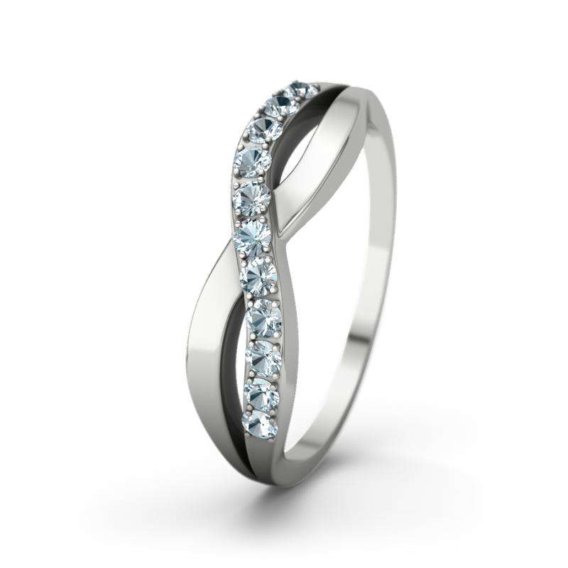 Bild von   aquamarin weissgoldring brookejpg | Individuelle 🎁 persönliche 🎁 personalisierte Geschenke bedruckt ▪ bestickt ▪ graviert