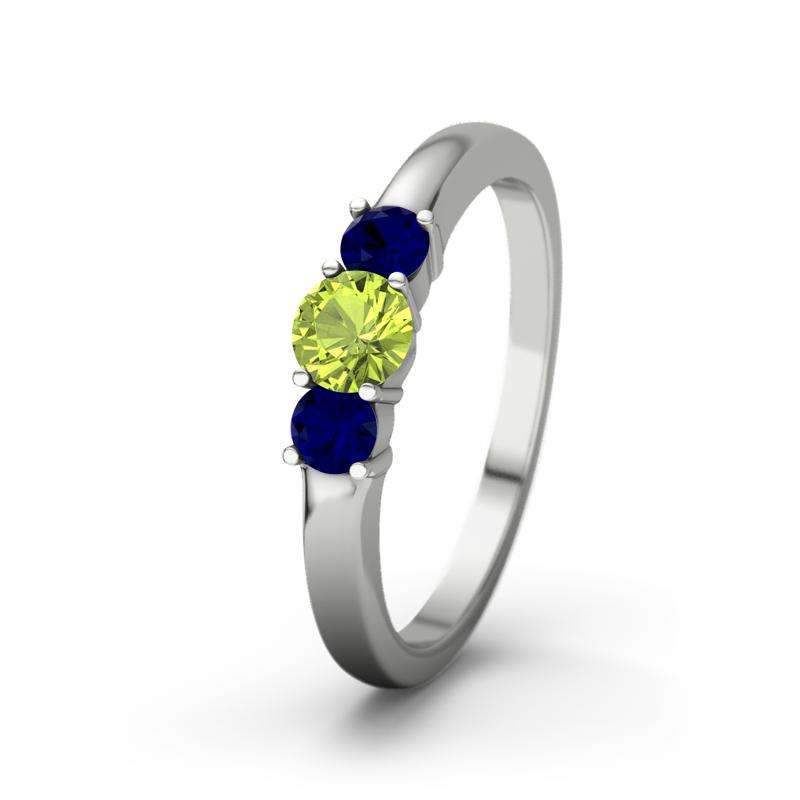Bild von   blauer saphir platinumring roujpg | Individuelle 🎁 persönliche 🎁 personalisierte Geschenke bedruckt ▪ bestickt ▪ graviert