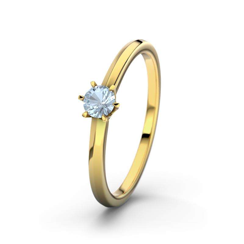 Bild von   blauer topas gelbgoldring merjpg | Individuelle 🎁 persönliche 🎁 personalisierte Geschenke bedruckt ▪ bestickt ▪ graviert
