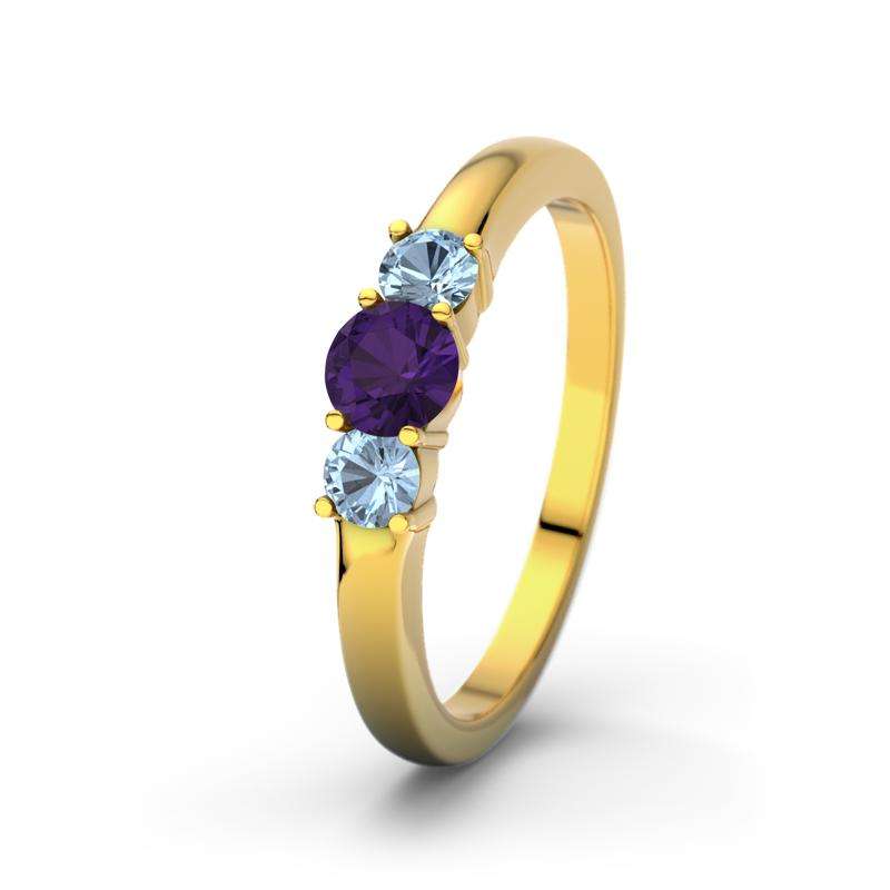 Bild von   amethyst gelbgoldring roubyjpg | Individuelle 🎁 persönliche 🎁 personalisierte Geschenke bedruckt ▪ bestickt ▪ graviert