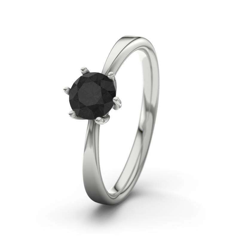 Bild von   diamant schwarz weissgoldringjpg | Individuelle 🎁 persönliche 🎁 personalisierte Geschenke bedruckt ▪ bestickt ▪ graviert