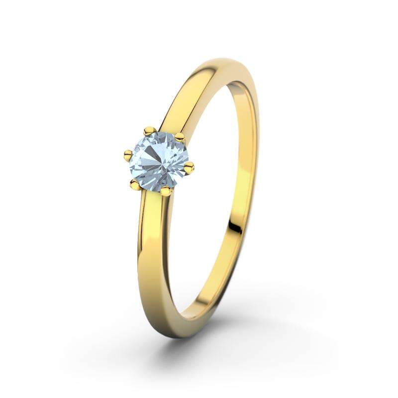 Bild von   blauer topas gelbgoldring bilbjpg | Individuelle 🎁 persönliche 🎁 personalisierte Geschenke bedruckt ▪ bestickt ▪ graviert