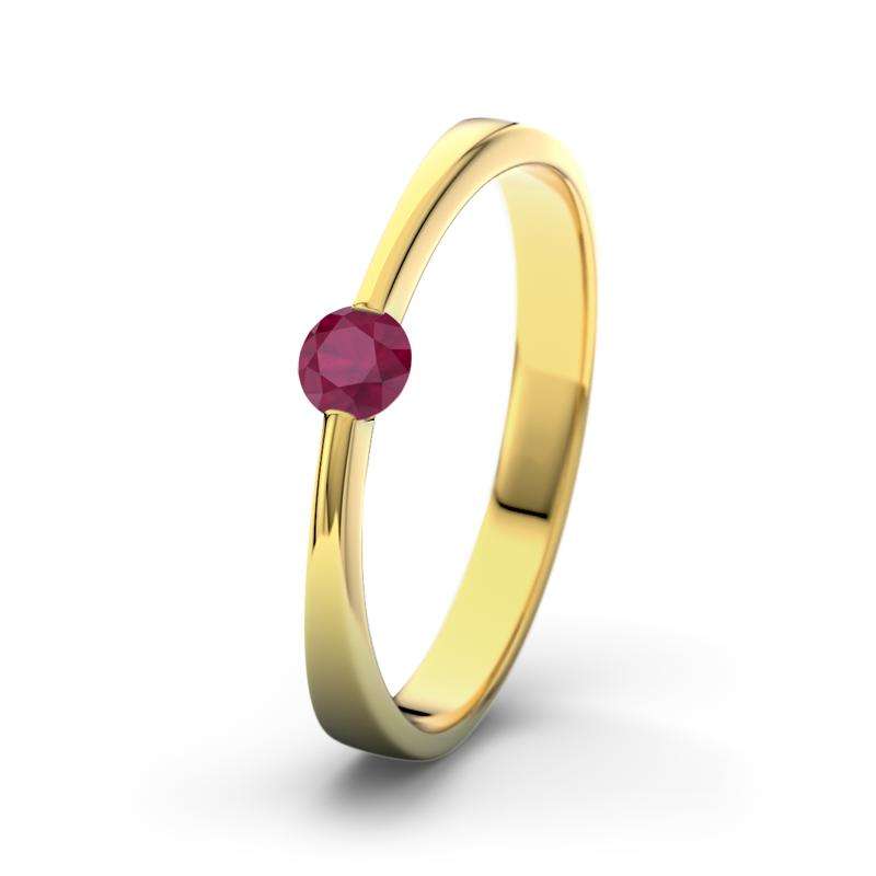 Bild von   rubin gelbgoldring maisie gjpg | Individuelle 🎁 persönliche 🎁 personalisierte Geschenke bedruckt ▪ bestickt ▪ graviert