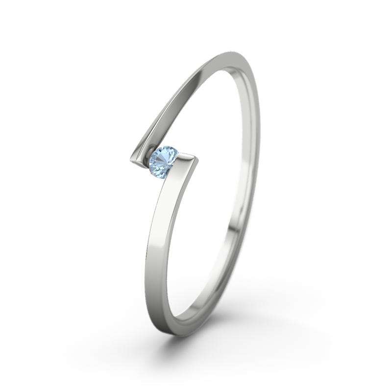 Bild von   blauer topas weissgoldring lenjpg | Individuelle 🎁 persönliche 🎁 personalisierte Geschenke bedruckt ▪ bestickt ▪ graviert