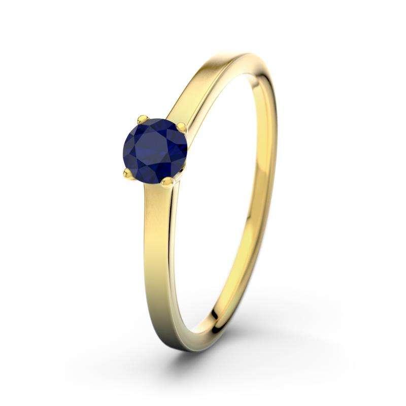 Bild von   blauer saphir gelbgoldring jenjpg | Individuelle 🎁 persönliche 🎁 personalisierte Geschenke bedruckt ▪ bestickt ▪ graviert