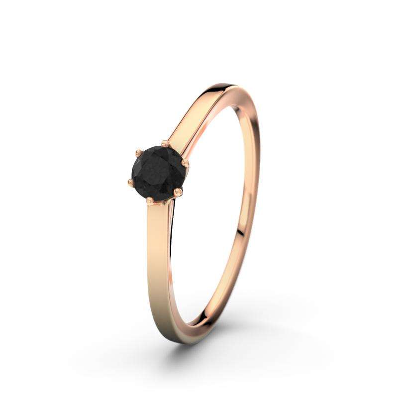 Bild von   diamant schwarz rotgoldring bajpg | Individuelle 🎁 persönliche 🎁 personalisierte Geschenke bedruckt ▪ bestickt ▪ graviert