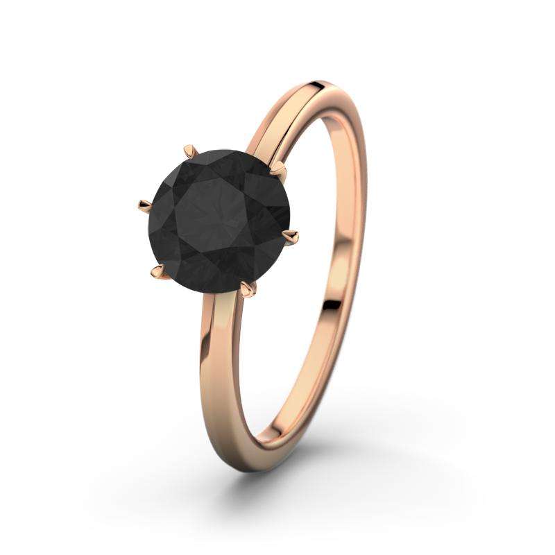 Bild von   diamant schwarz rotgoldring aljpg | Individuelle 🎁 persönliche 🎁 personalisierte Geschenke bedruckt ▪ bestickt ▪ graviert