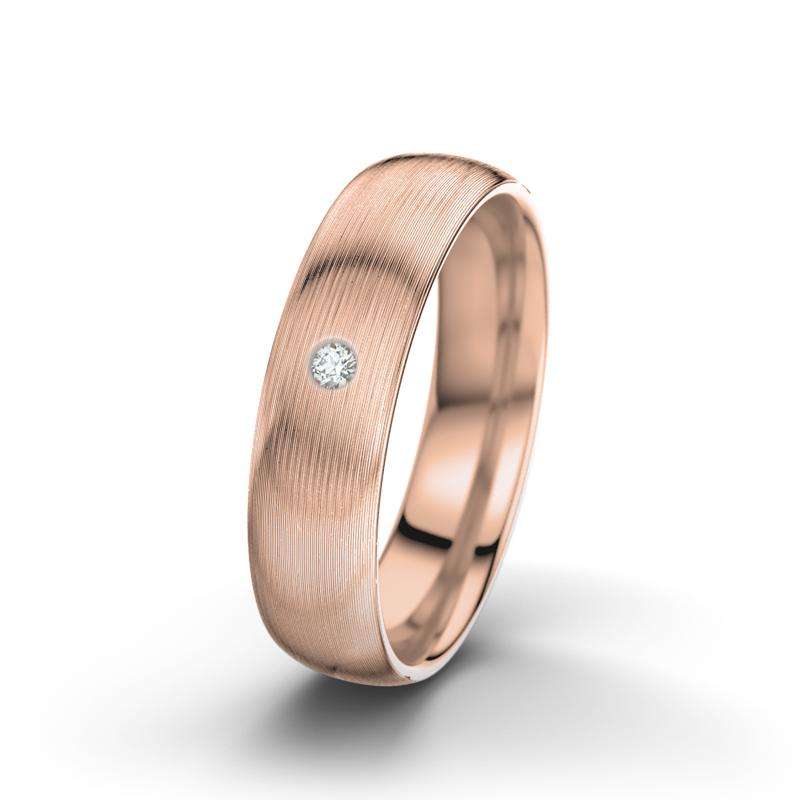 Bild von   diamant rotgold laengsmattringjpg | Individuelle 🎁 persönliche 🎁 personalisierte Geschenke bedruckt ▪ bestickt ▪ graviert