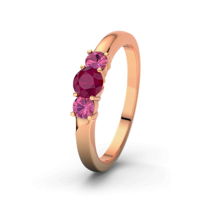 Bild von   pinker turmalin rotgoldring rojpg | Individuelle 🎁 persönliche 🎁 personalisierte Geschenke bedruckt ▪ bestickt ▪ graviert