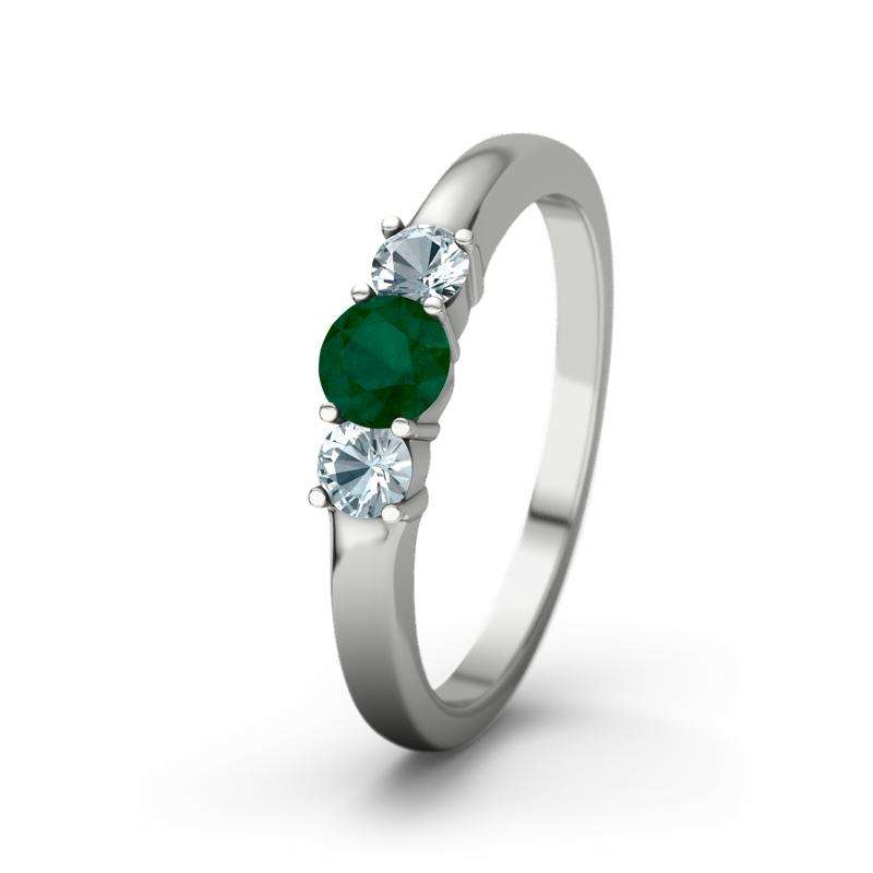 Bild von   smaragd platinumring roubyjpg | Individuelle 🎁 persönliche 🎁 personalisierte Geschenke bedruckt ▪ bestickt ▪ graviert