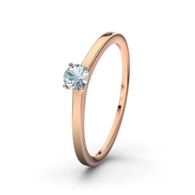 Bild von   aquamarin rotgoldring laosjpg | Individuelle 🎁 persönliche 🎁 personalisierte Geschenke bedruckt ▪ bestickt ▪ graviert
