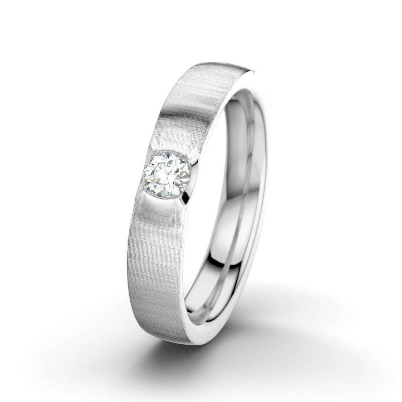 Bild von   diamant weissgold quermattringjpg | Individuelle 🎁 persönliche 🎁 personalisierte Geschenke bedruckt ▪ bestickt ▪ graviert