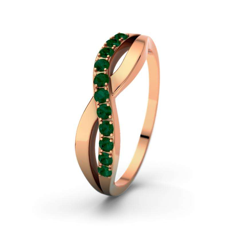 Bild von   smaragd rotgoldring brookelynjpg | Individuelle 🎁 persönliche 🎁 personalisierte Geschenke bedruckt ▪ bestickt ▪ graviert