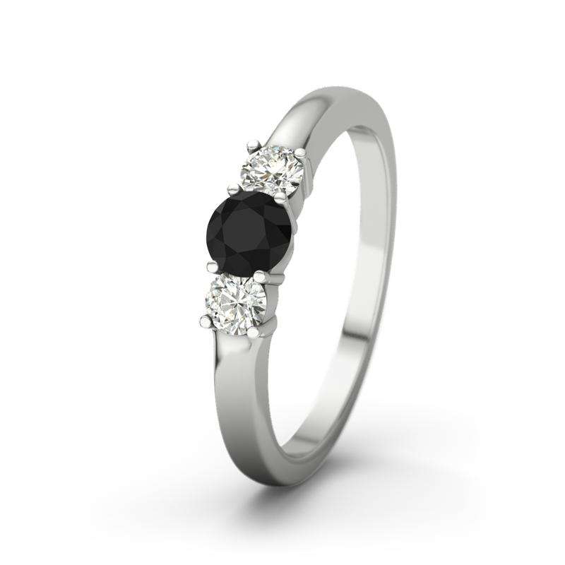 Bild von   schwarzer achat weissgoldringjpg | Individuelle 🎁 persönliche 🎁 personalisierte Geschenke bedruckt ▪ bestickt ▪ graviert