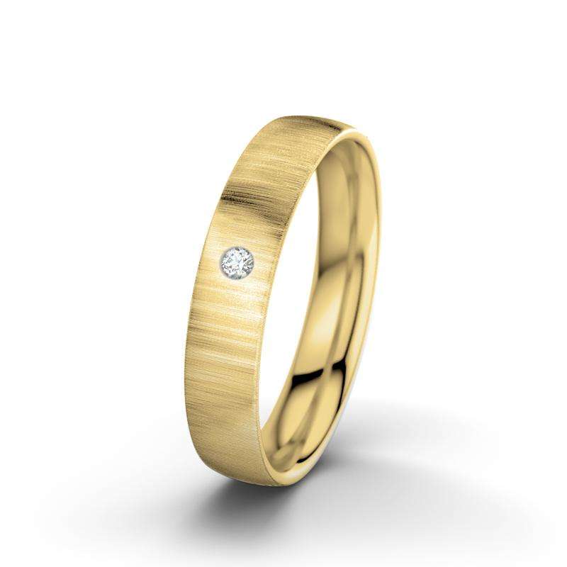 Bild von   diamant gelbgold quermattringjpg | Individuelle 🎁 persönliche 🎁 personalisierte Geschenke bedruckt ▪ bestickt ▪ graviert
