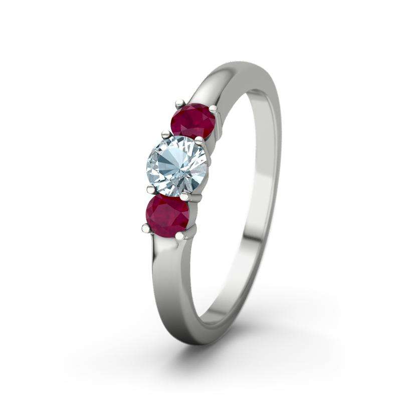 Bild von   aquamarin platinumring roubyjpg | Individuelle 🎁 persönliche 🎁 personalisierte Geschenke bedruckt ▪ bestickt ▪ graviert