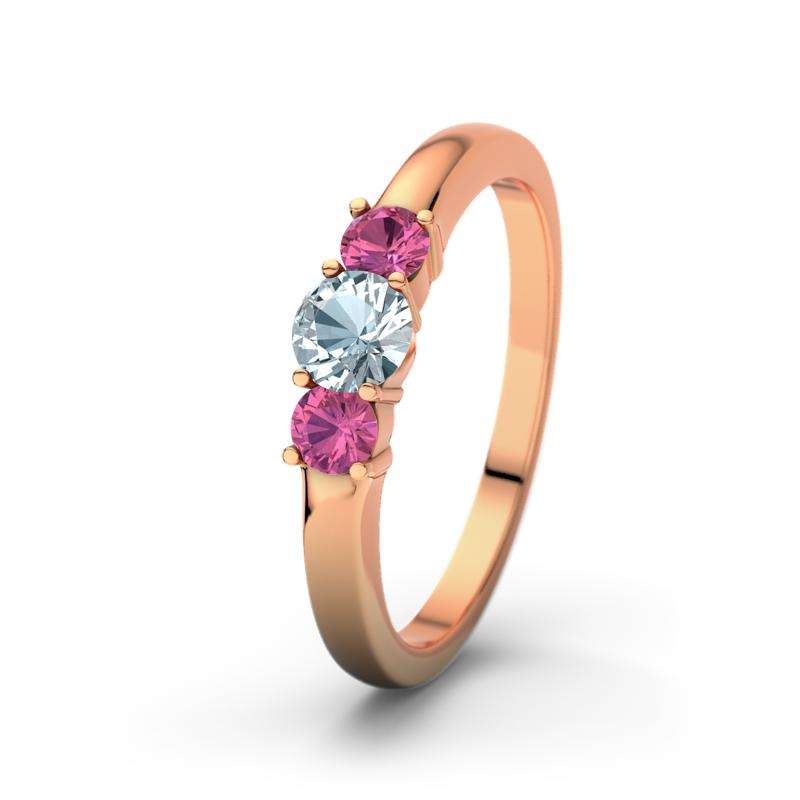 Bild von   pinker turmalin rotgoldring rojpg | Individuelle 🎁 persönliche 🎁 personalisierte Geschenke bedruckt ▪ bestickt ▪ graviert