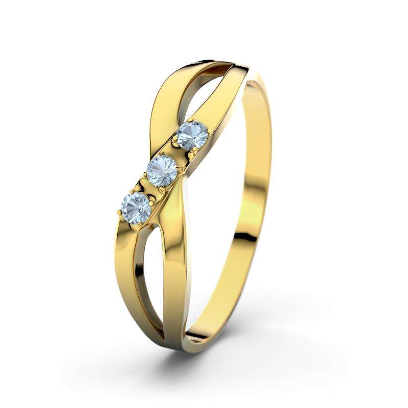 Bild von   blauer topas gelbgoldring dahljpg | Individuelle 🎁 persönliche 🎁 personalisierte Geschenke bedruckt ▪ bestickt ▪ graviert
