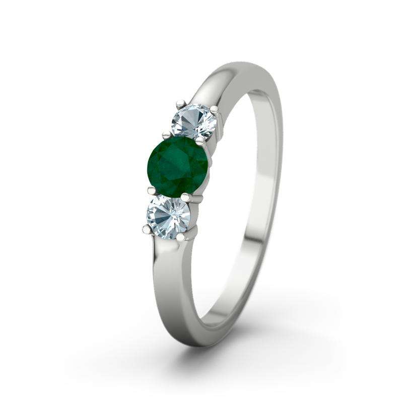 Bild von   smaragd sterlingsilberring roujpg | Individuelle 🎁 persönliche 🎁 personalisierte Geschenke bedruckt ▪ bestickt ▪ graviert